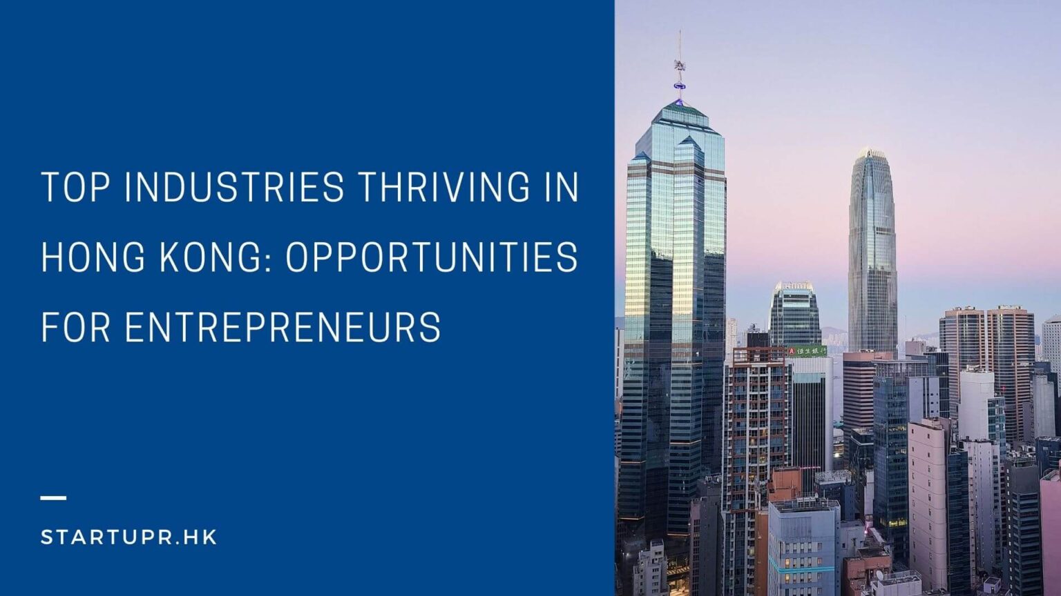 Top Industries Thriving In Hong Kong Startupr